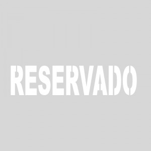 Plantilla pintar señal RESERVADO 