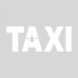 Plantilla pintar señal TAXI