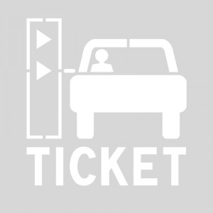 Plantilla pintar señal recoja su ticket parking