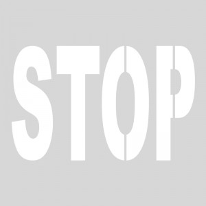 Plantilla pintar STOP (una pieza) 