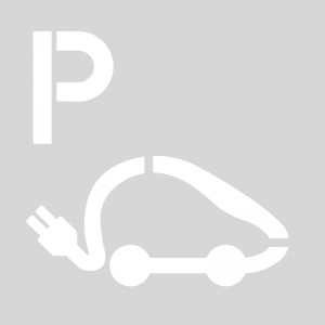 Plantilla rotulación parking coche eléctrico