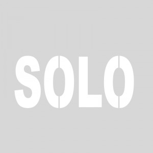 Plantilla pintar señal SOLO L (