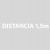 Plantilla pintar señal "distancia 1,5 m