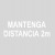 Mantenga distancia de 2 metros
