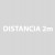 Plantilla pintar señal "distancia 2m"