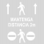 Kit 3 Plantillas señalización paso de peatones "respete la distancia" con pictogramas