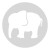 Plantilla pintar señal huellas elefante camino escolar