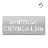Plantilla pintar señal "Mantenga distancia 1,5 m