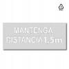 Plantilla pintar señal "Mantenga distancia 1,5 m