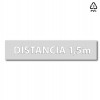 Plantilla pintar señal "distancia 1,5 m