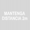 Mantenga distancia de 2 metros