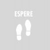 Plantilla pintar señal "espere" con pictograma pisada