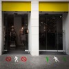 Plantilla pintar señal "entrada clientes"