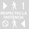 Kit Plantillas señalización paso de peatones "respete la distancia