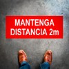 Mantenga distancia de 2 metros