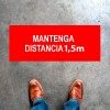 Plantilla pintar señal "Mantenga distancia 1,5 m