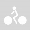 Plantilla pintar y marcar símbolo de bicicleta con ciclista 