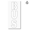 Plantilla pintar señal BUS (una pieza)-75x150 cm-Horizontal-Polipropileno