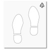 Plantilla huellas pasos de zapatos