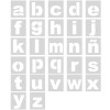 Plantilla pintar señal letras abecedario