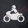 Plantilla signo moto