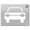 Plantilla para pintar símbolo coche (frontal) 