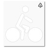 Plantilla carril bici senalización horizantal