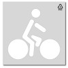 Plantilla carril bici senalización horizantal