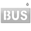 Plantilla pintar señal BUS (una pieza)-75x150 cm-Horizontal-Polipropileno