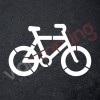 Plantilla pintar bicicleta carril bici