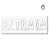 Plantilla pintar señal ENTRADA parking  reutilizable