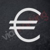 Plantilla para pintar signo EURO (€) en suelo o paredes