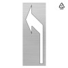 Plantilla pintar señal flecha selección de carril izquierda 75x155-Aluminio