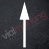 Flecha normativa marca vial