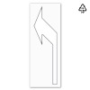 Plantilla pintar señal flecha selección de carril izquierda 75x155-Aluminio