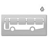 Plantilla para pintar signo autobus