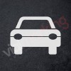 Plantilla para pintar símbolo coche (frontal) 