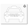 Plantilla para pintar símbolo TAXI (frontal)