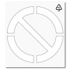  Plantilla pintar señal prohibido personalizable L 
