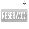 Plantilla pintar señal RESERVADO M 