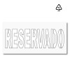 Plantilla pintar señal RESERVADO M 