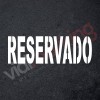 Plantilla pintar señal RESERVADO M 