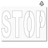 Plantilla pintar señal STOP (letras sueltas) 