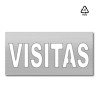 Plantilla pintar señal VISITAS aluminio