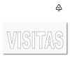 Plantilla pintar señal VISITAS polipropileno