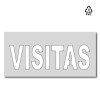 Plantilla pintar señal VISITAS pvc
