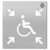 Plantilla pintar señal punto de encuentro accesible