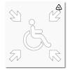 Plantilla pintar señal punto de encuentro accesible