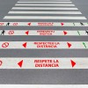 Kit Plantillas señalización paso de peatones "respete la distancia