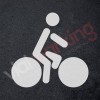 Plantilla carril bici senalización horizantal